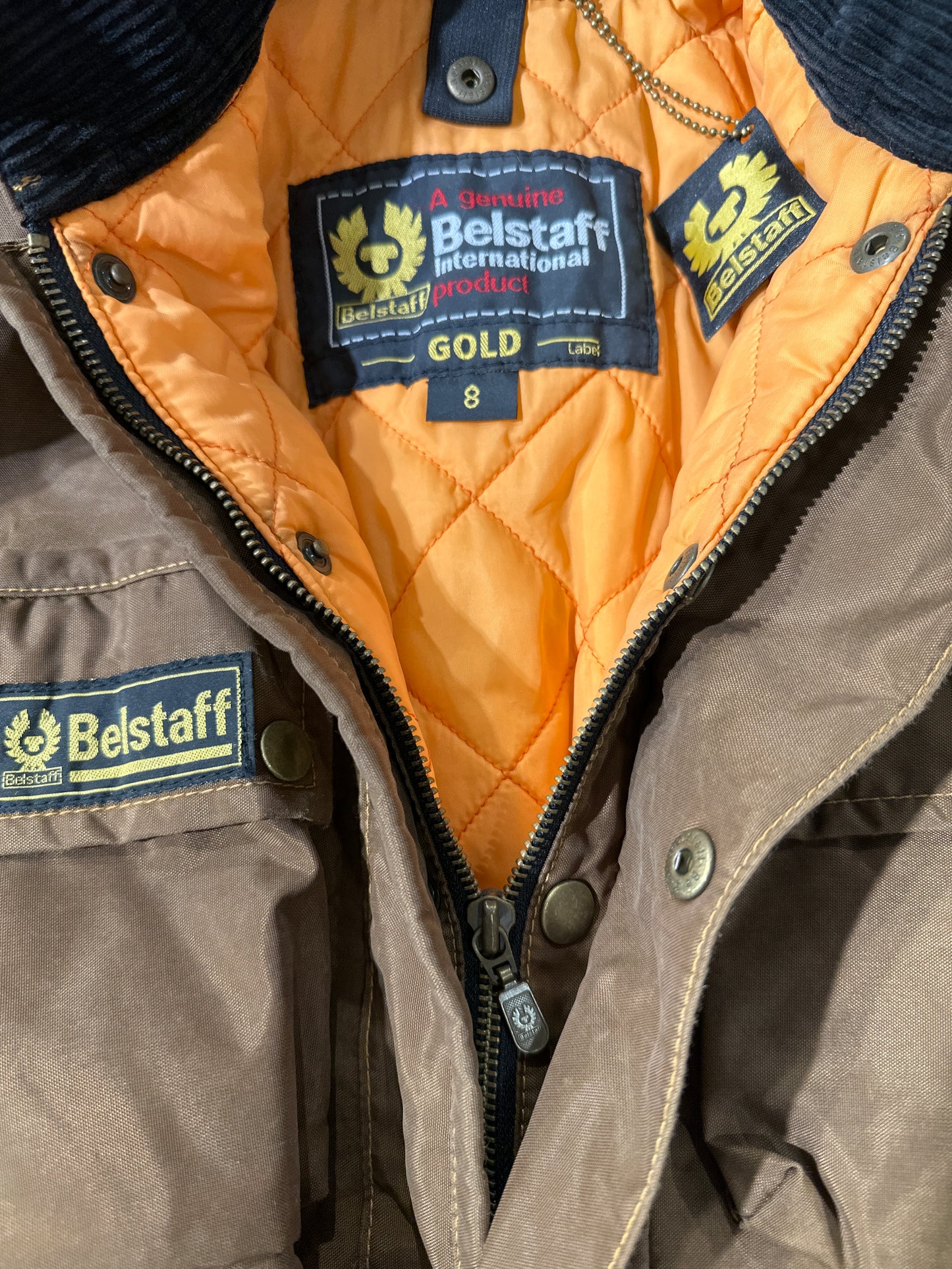 Belstaff Jacke Unisex 8J 128cm Braun Detail