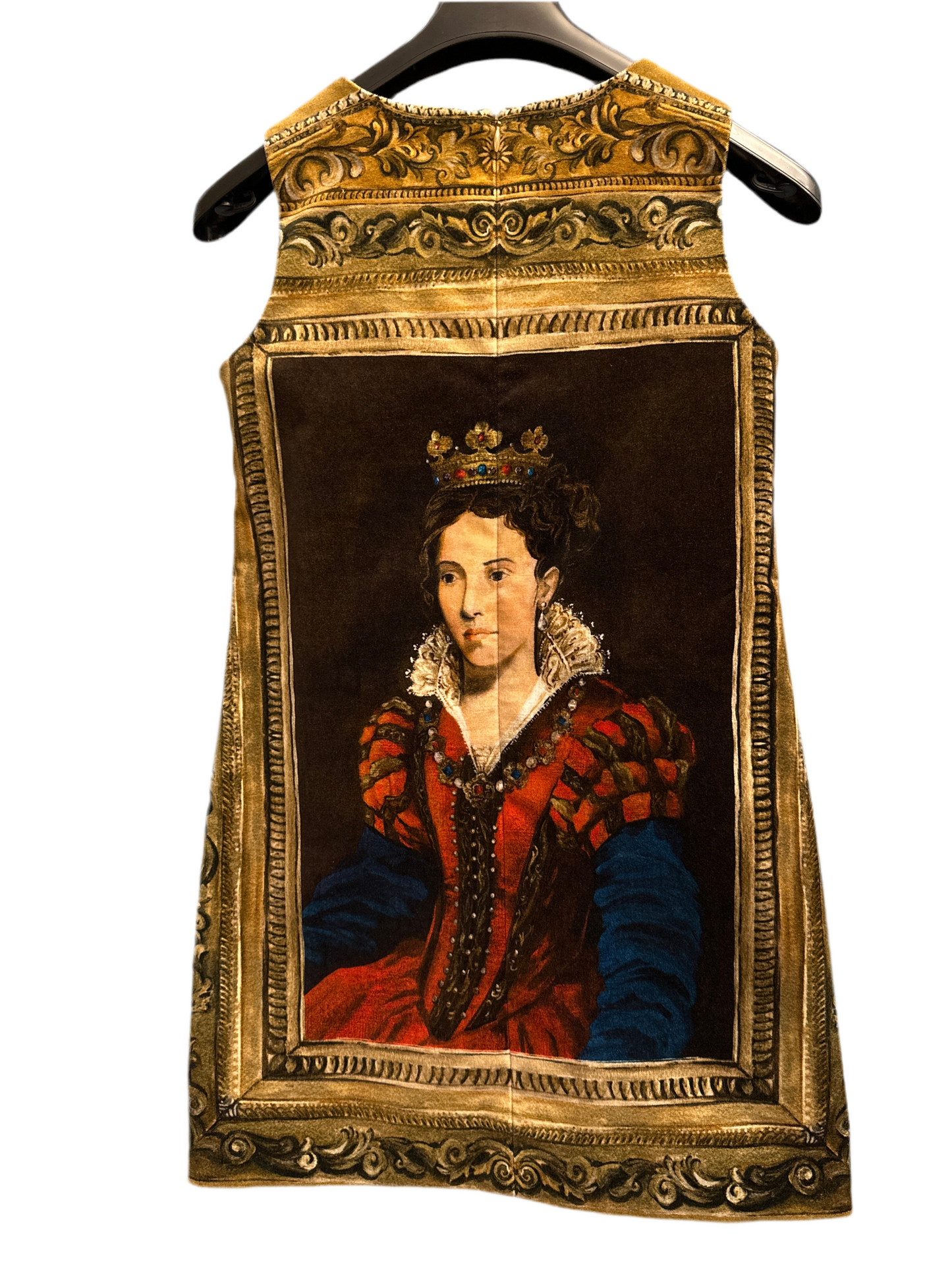 Dolce&Gabbana Kleid Mädchen 7-8J 128cm Samt Rückansicht