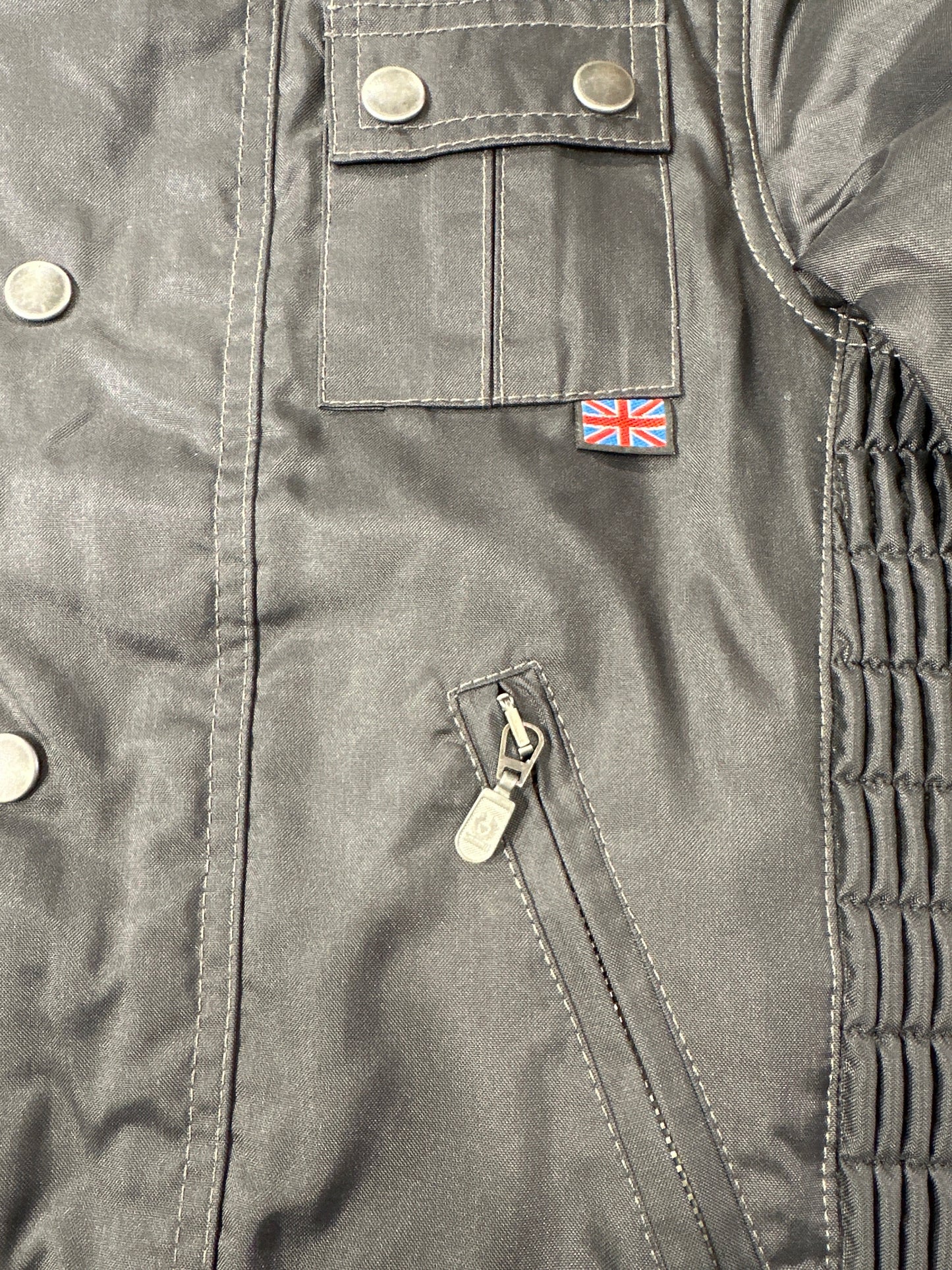 Belstaff Kinderjacke Unisex 8 Jahre 128cm Schwarz Front