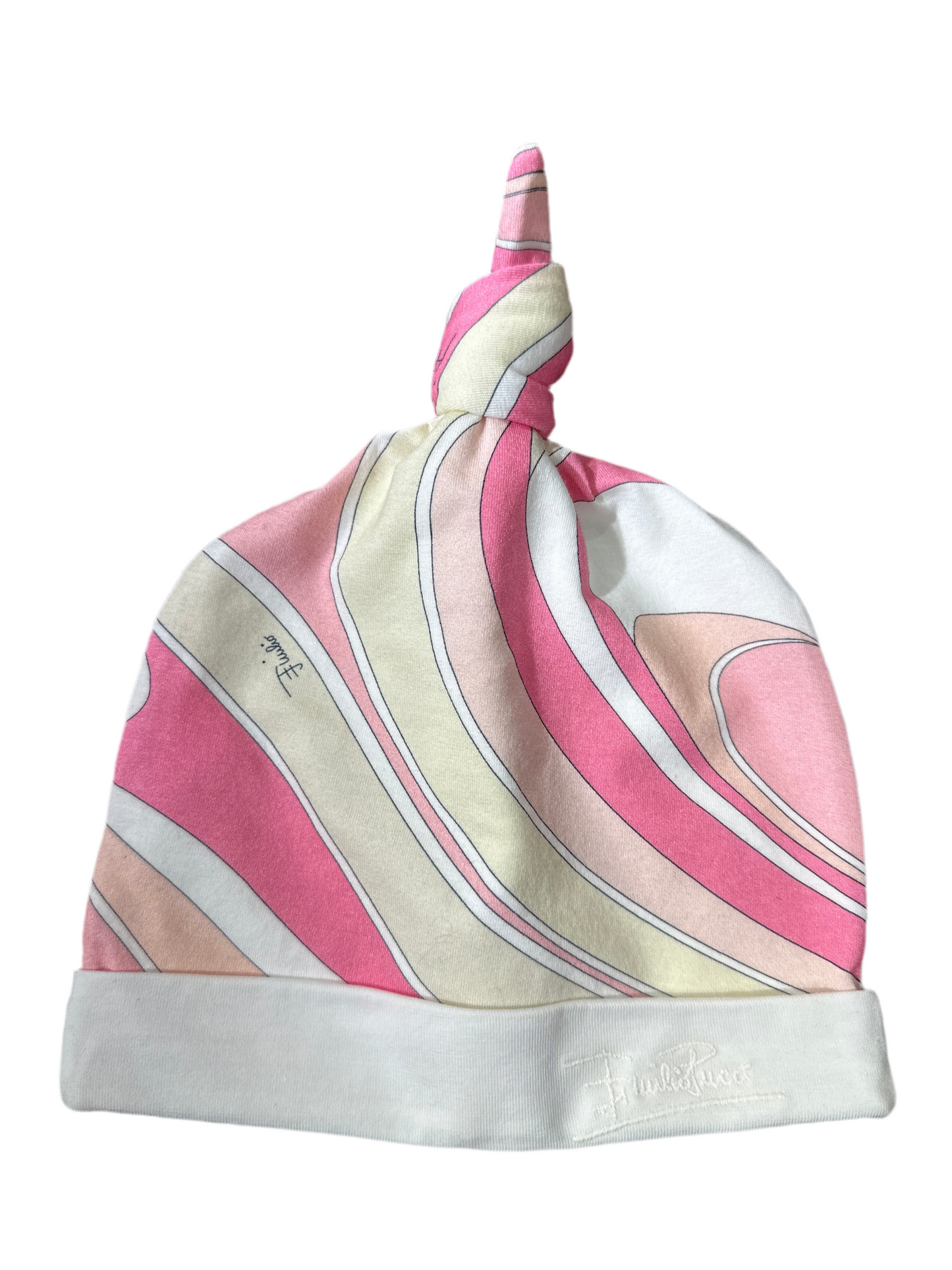 Emilio Pucci Baby Set Mädchen 3-6M Rosa Mütze Logo