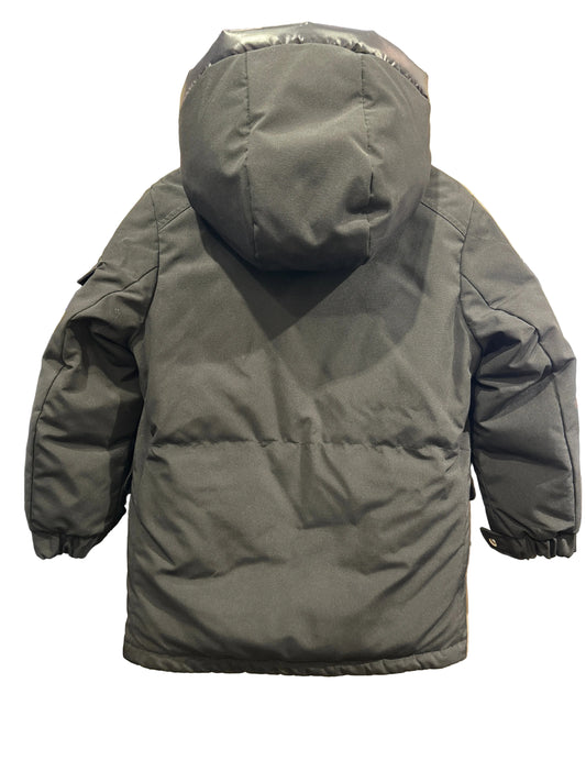 Moncler Designer-Kinderdaunenjacke, schwarz, 8 Jahre (128 cm) Rückseite