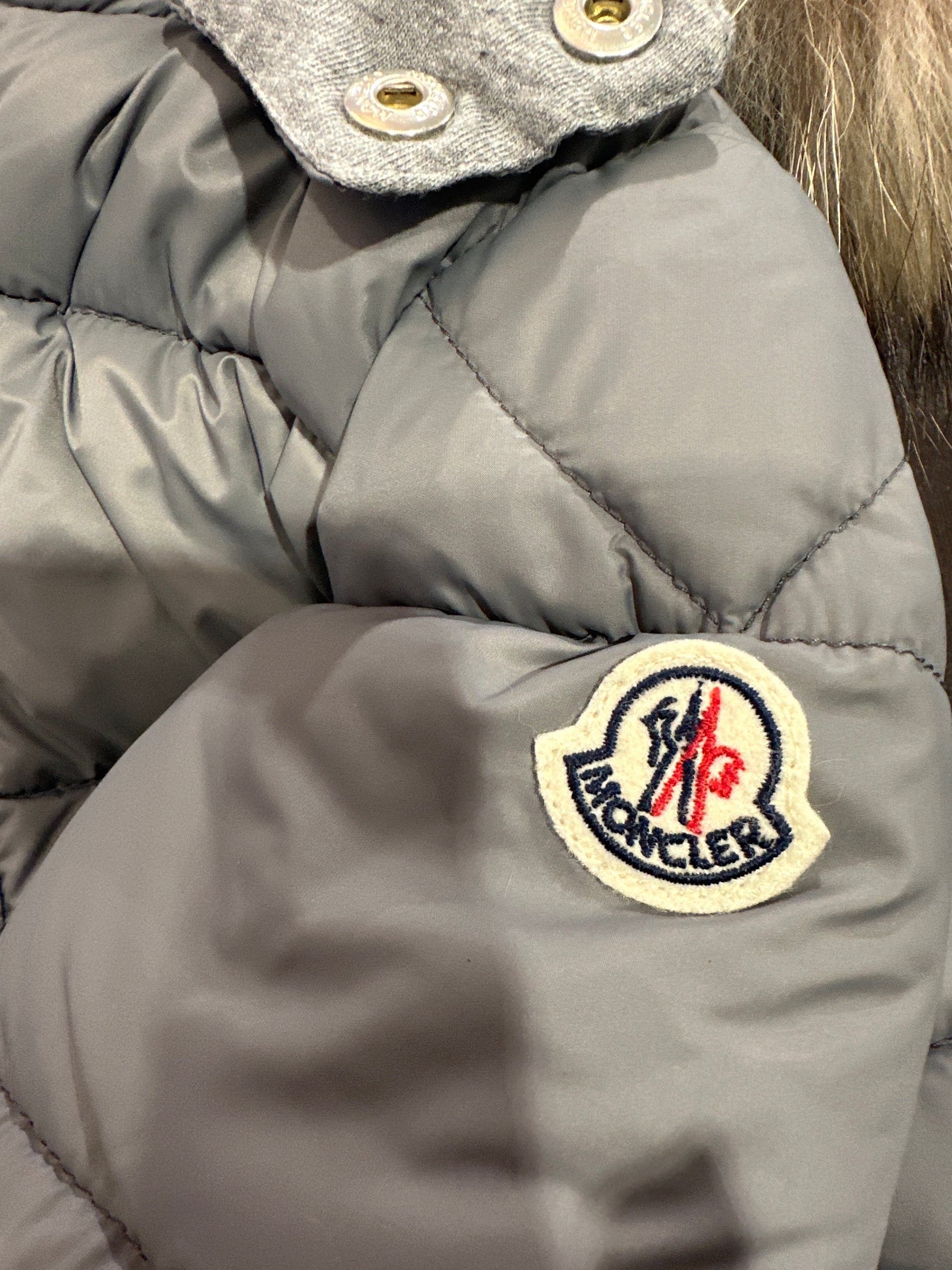 Moncler Baby Daunenanzug Unisex 6-9M 68cm Grau Logo