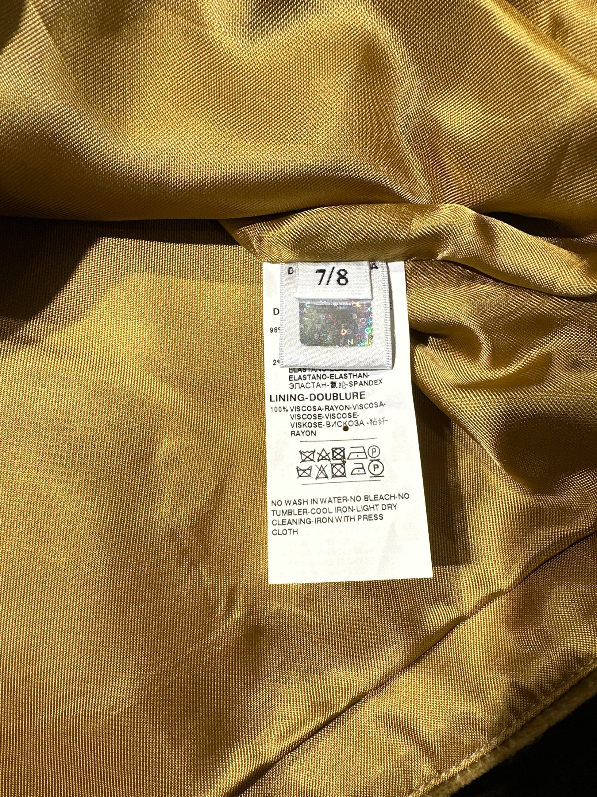 Dolce&Gabbana Kleid Mädchen 7-8J 128cm Samt Detail