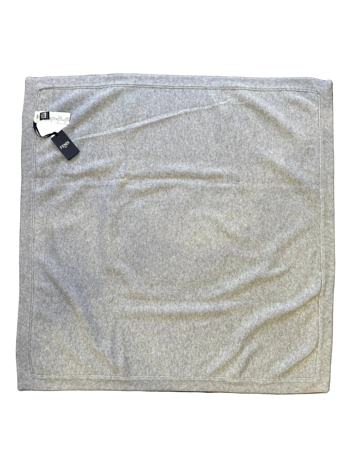 Fendi Designer-Strickdecke Grau 79 x 79 cm Ansicht 3