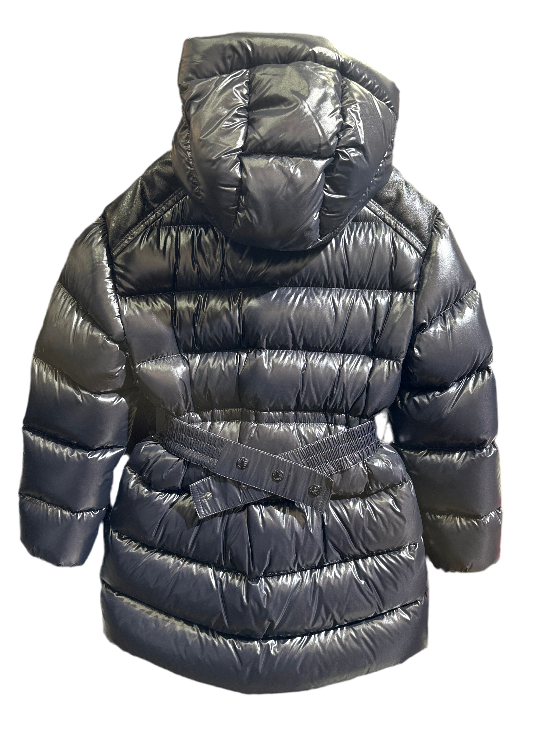 Moncler Daunenmantel Mädchen 12J 152cm Schwarz Rückansicht