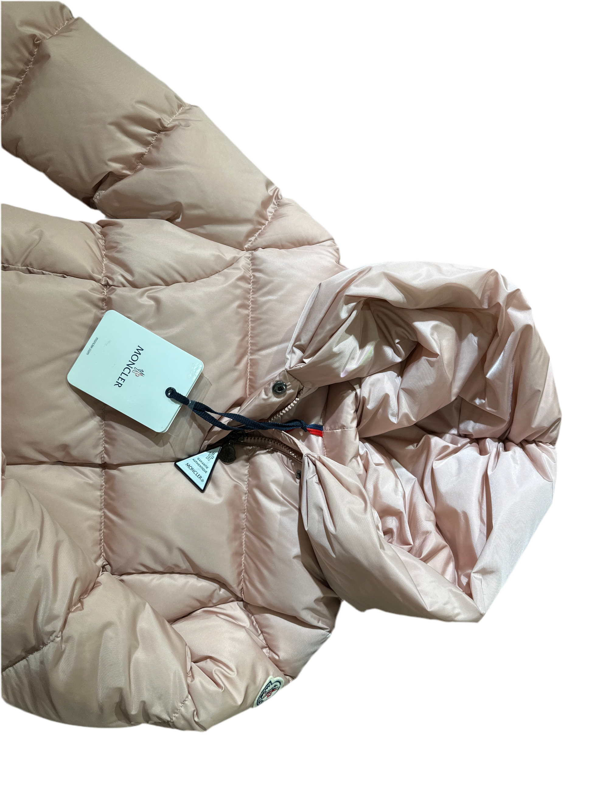 Moncler Daunen Jacke Mädchen 10 Jahre Rose Vorderansicht
