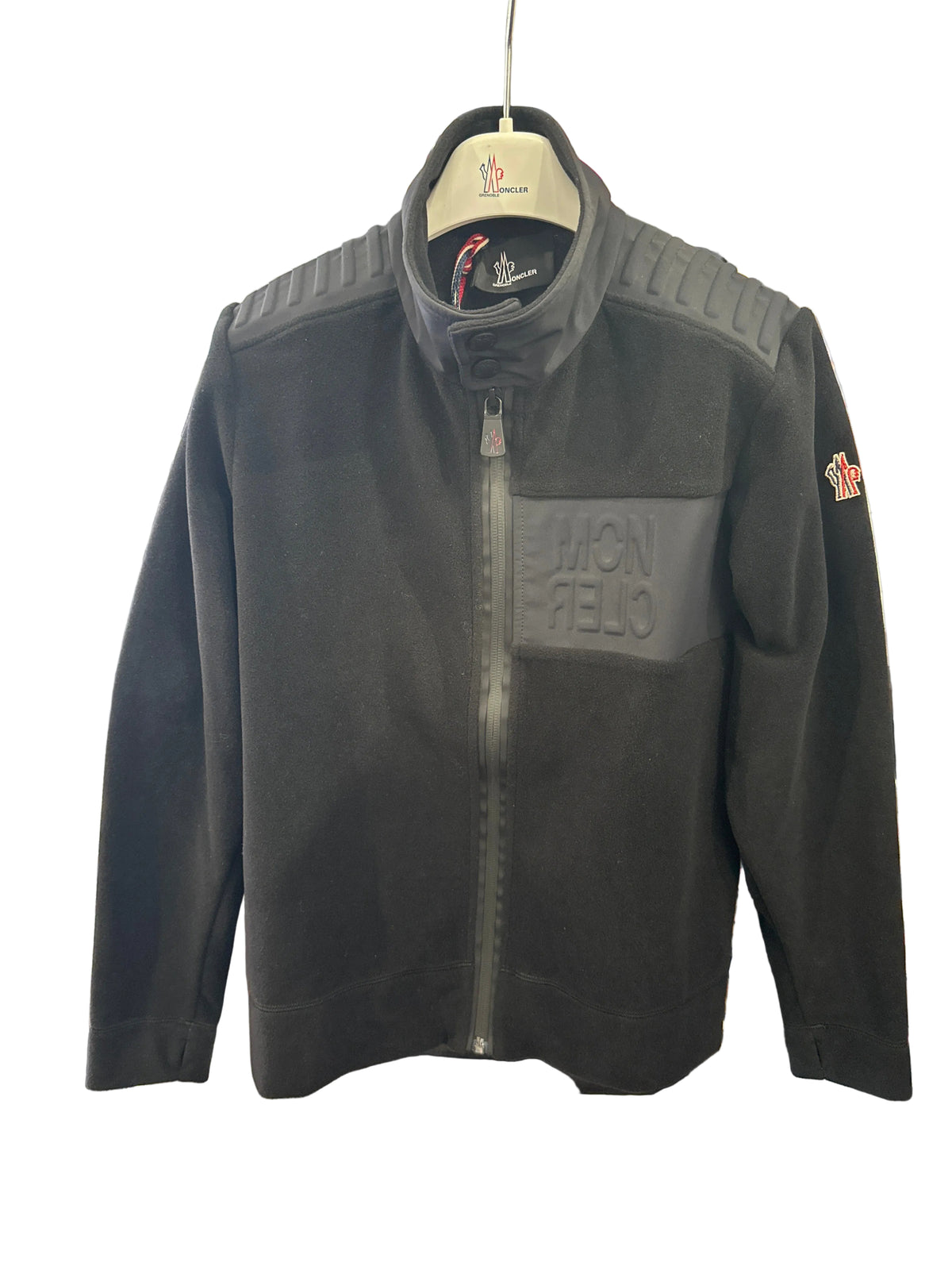 Moncler Grenoble Designer Fleece-Jacke Schwarz 12 Jahre 152 cm Unisex Ansicht 1
