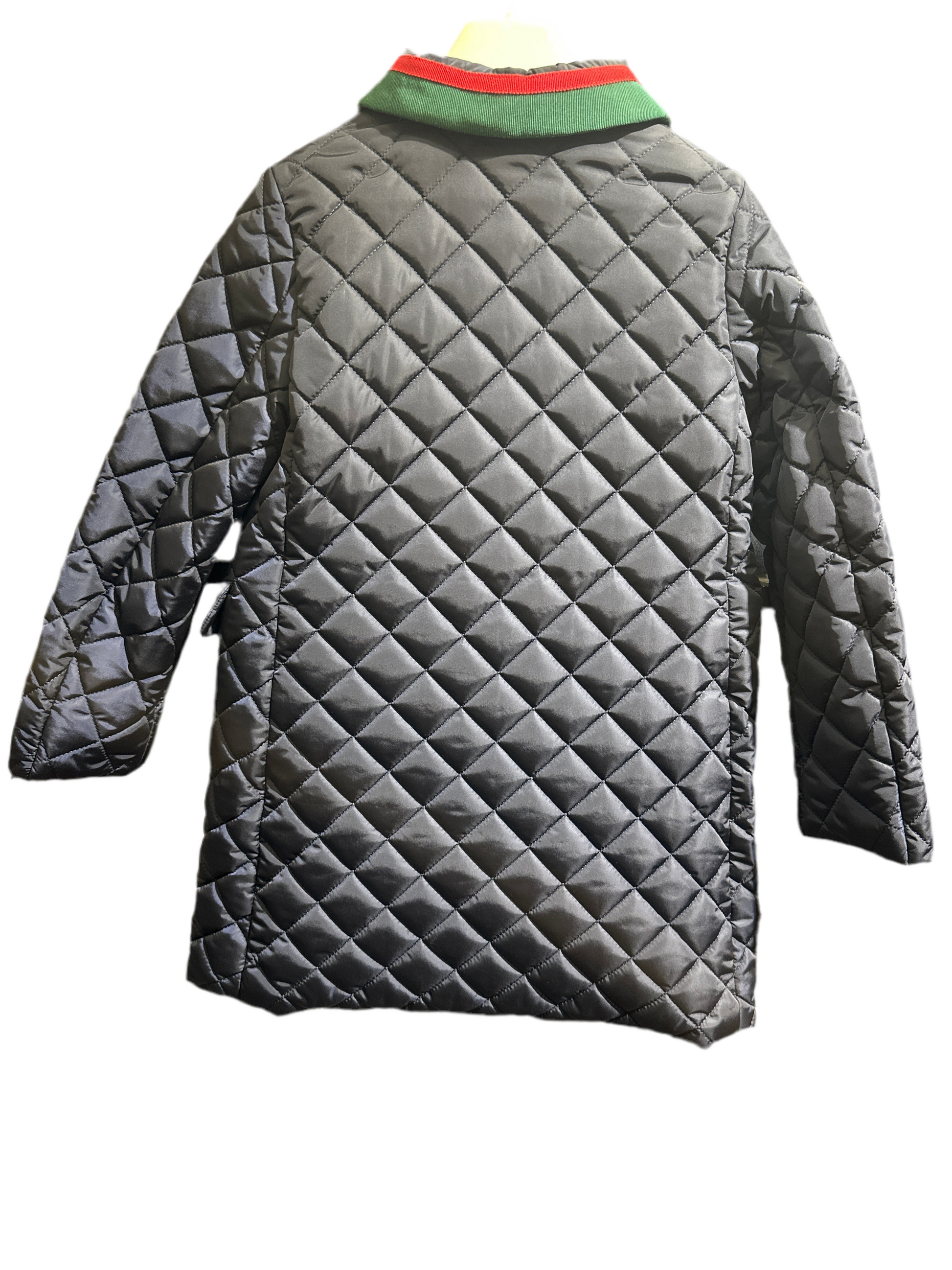 Gucci Designer Mantel Mädchen 6J/116cm Blau Rückansicht