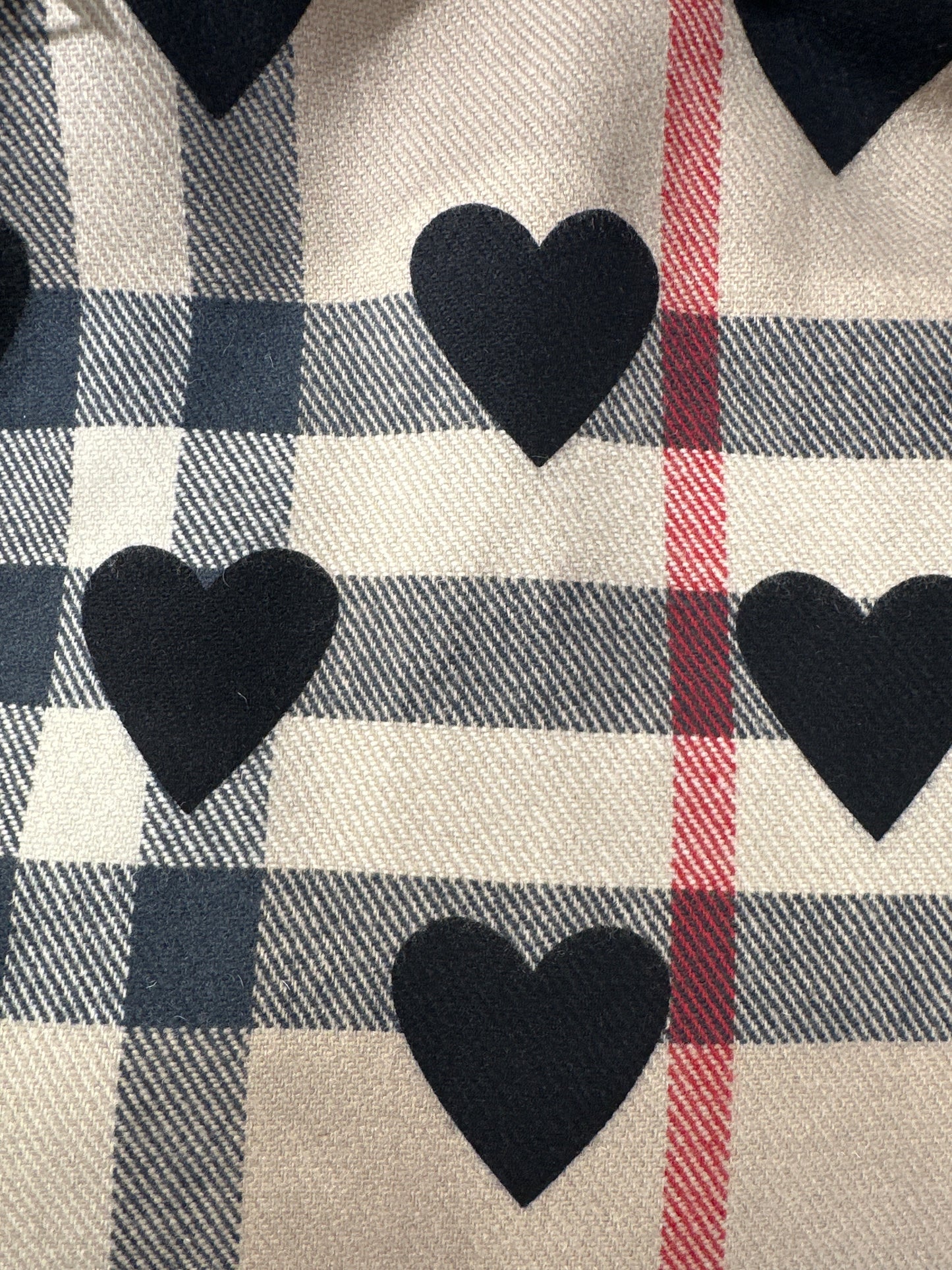 Burberry Poncho/Cape Mädchen 1-4J 71x31cm Blau Innenansicht