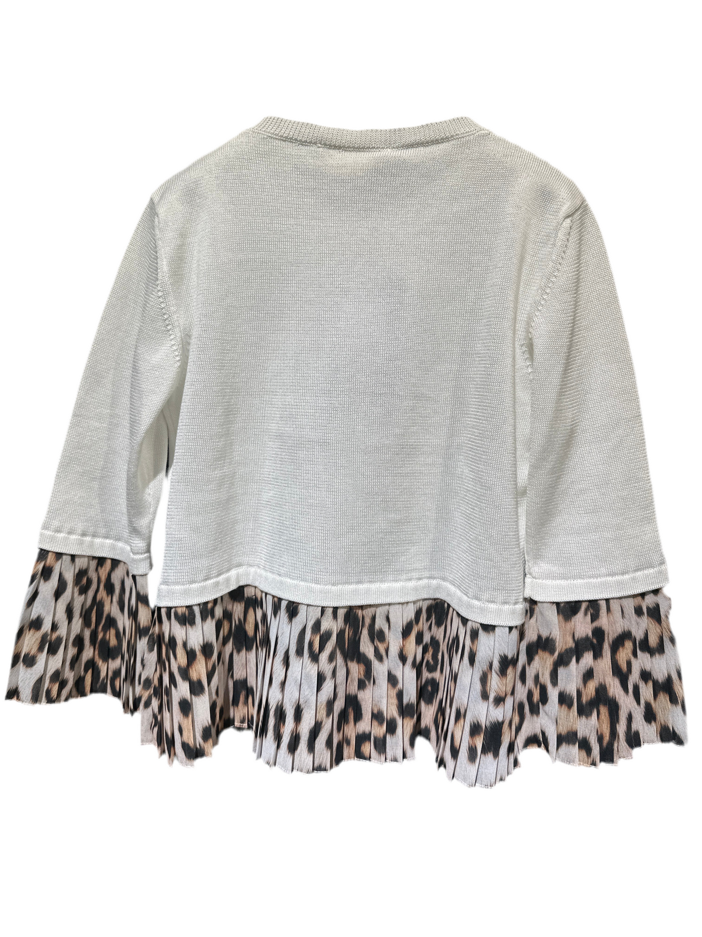 Roberto Cavalli Jacke Mädchen 10-12J Weiß/Beige Rückansicht