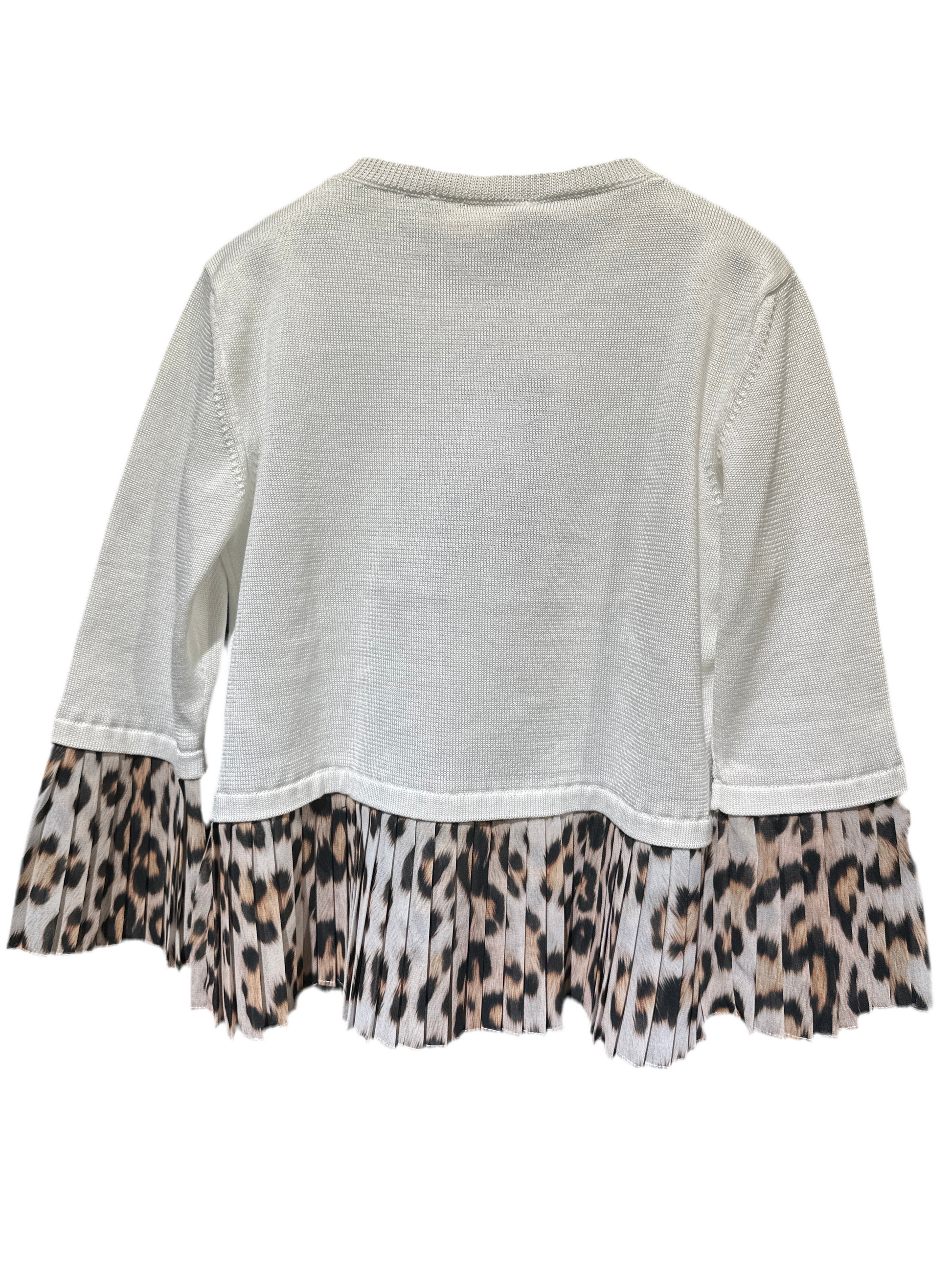 Roberto Cavalli Jacke Mädchen 10-12J Weiß/Beige Rückansicht