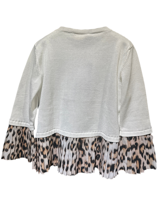 Roberto Cavalli Jacke Mädchen 10-12J Weiß/Beige Rückansicht
