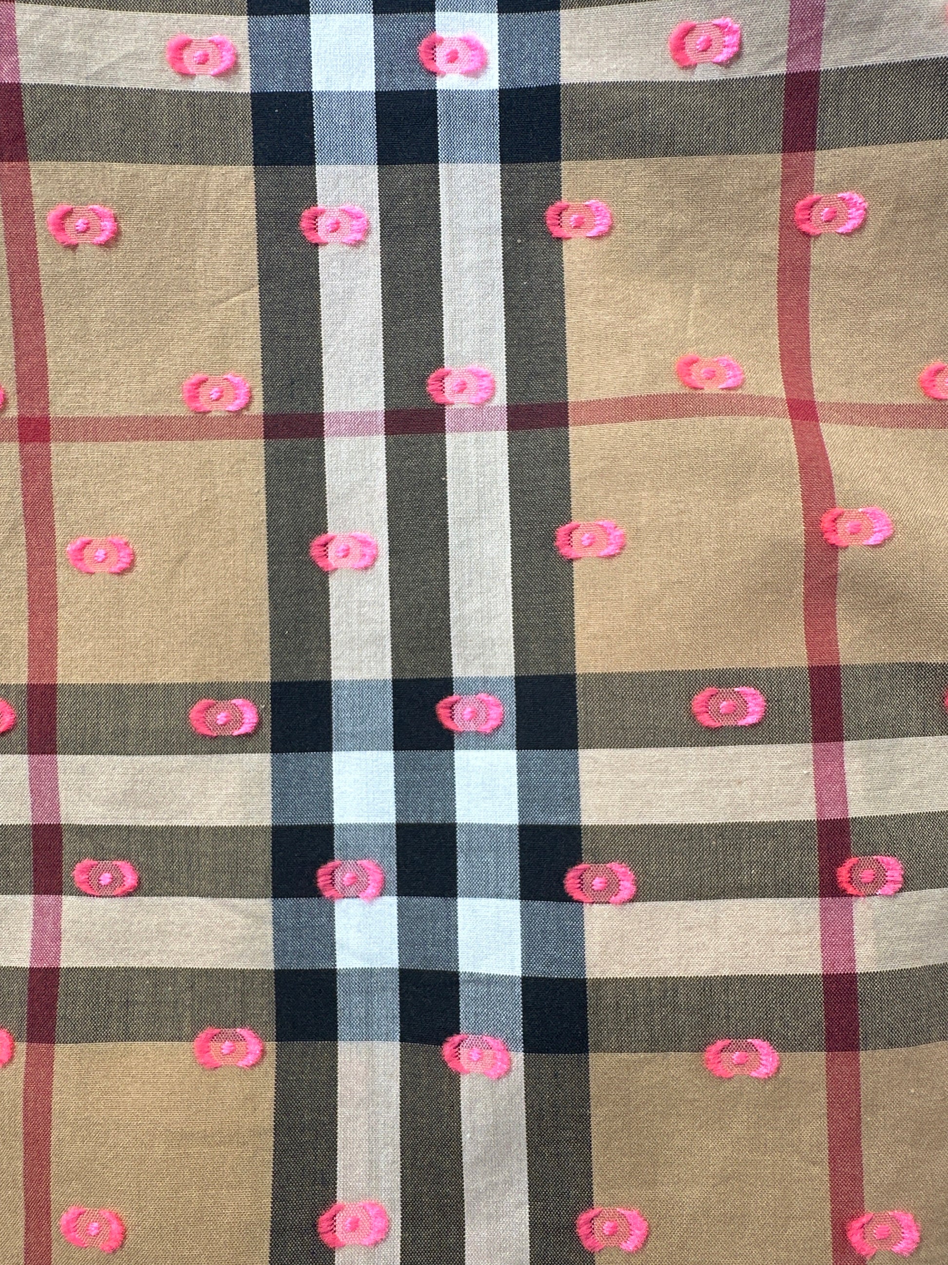 Burberry Kleid Mädchen 12 Jahre Beige Karo Muster