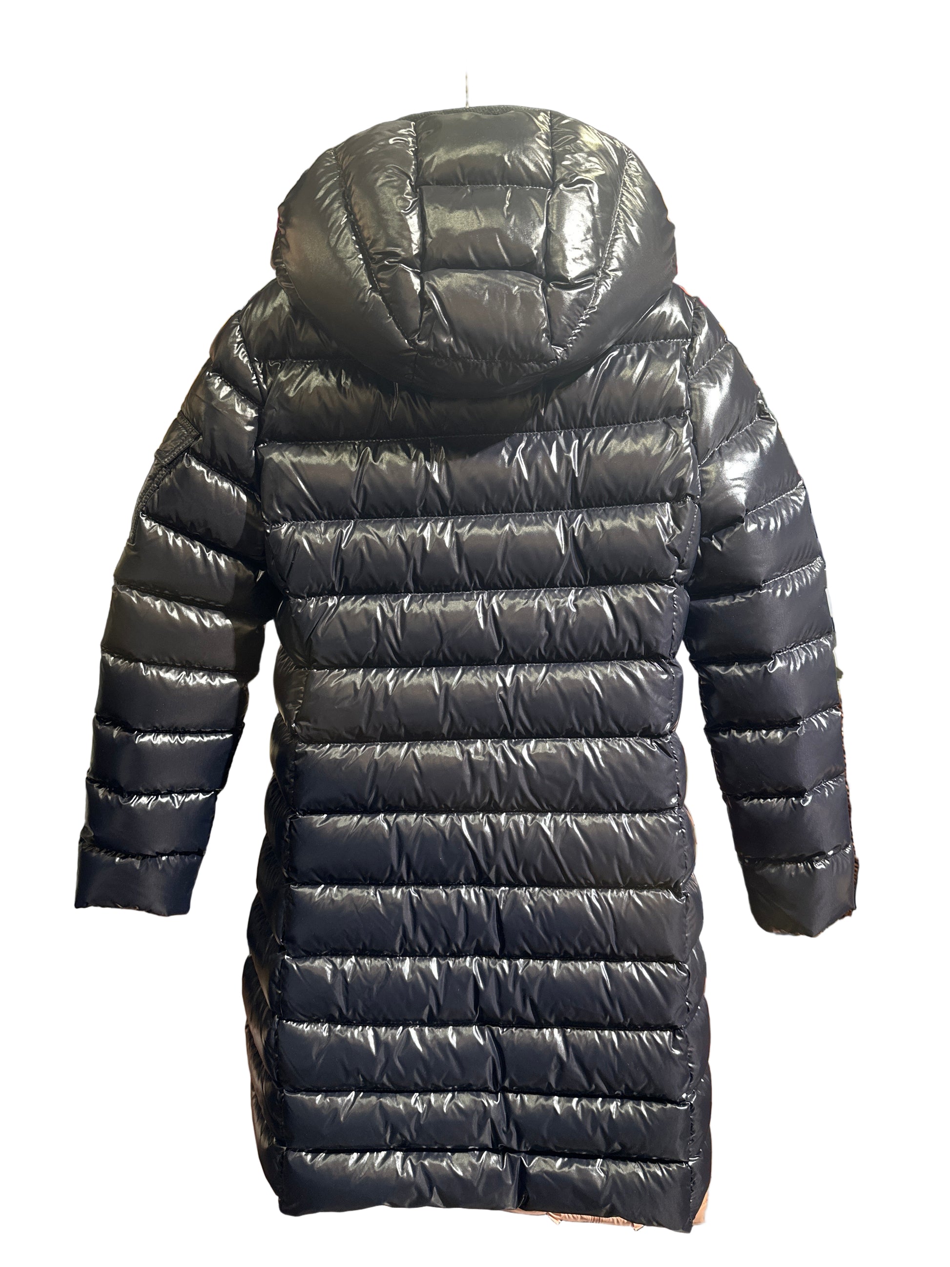 Moncler Designer Daunenmantel Mädchen 12J/152cm Schwarz Rückansicht