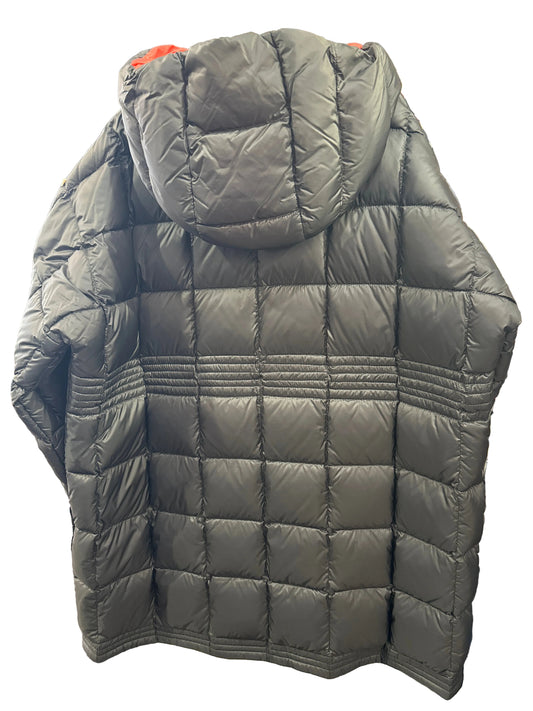 Moncler Designer-Daunenmantel Mädchen Grau/Koralle 10 Jahre, Produktansicht 2