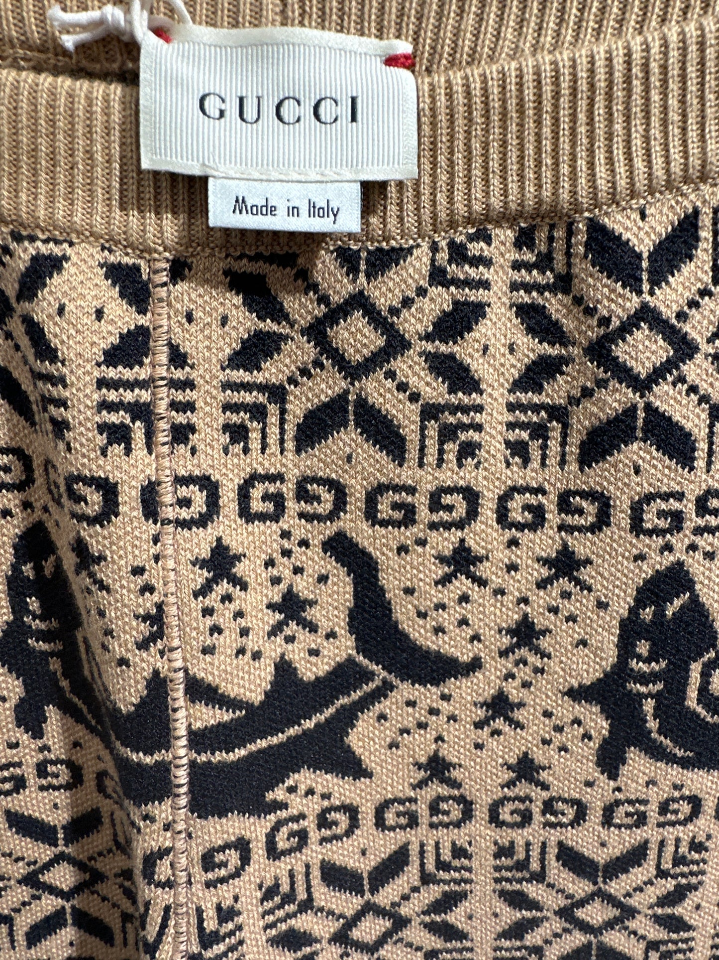 Gucci Legging Mädchen 10J 140cm Beige Etikett