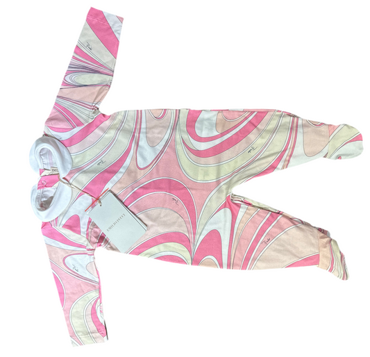 Emilio Pucci Baby Set Mädchen 3-6M Rosa Vorderansicht