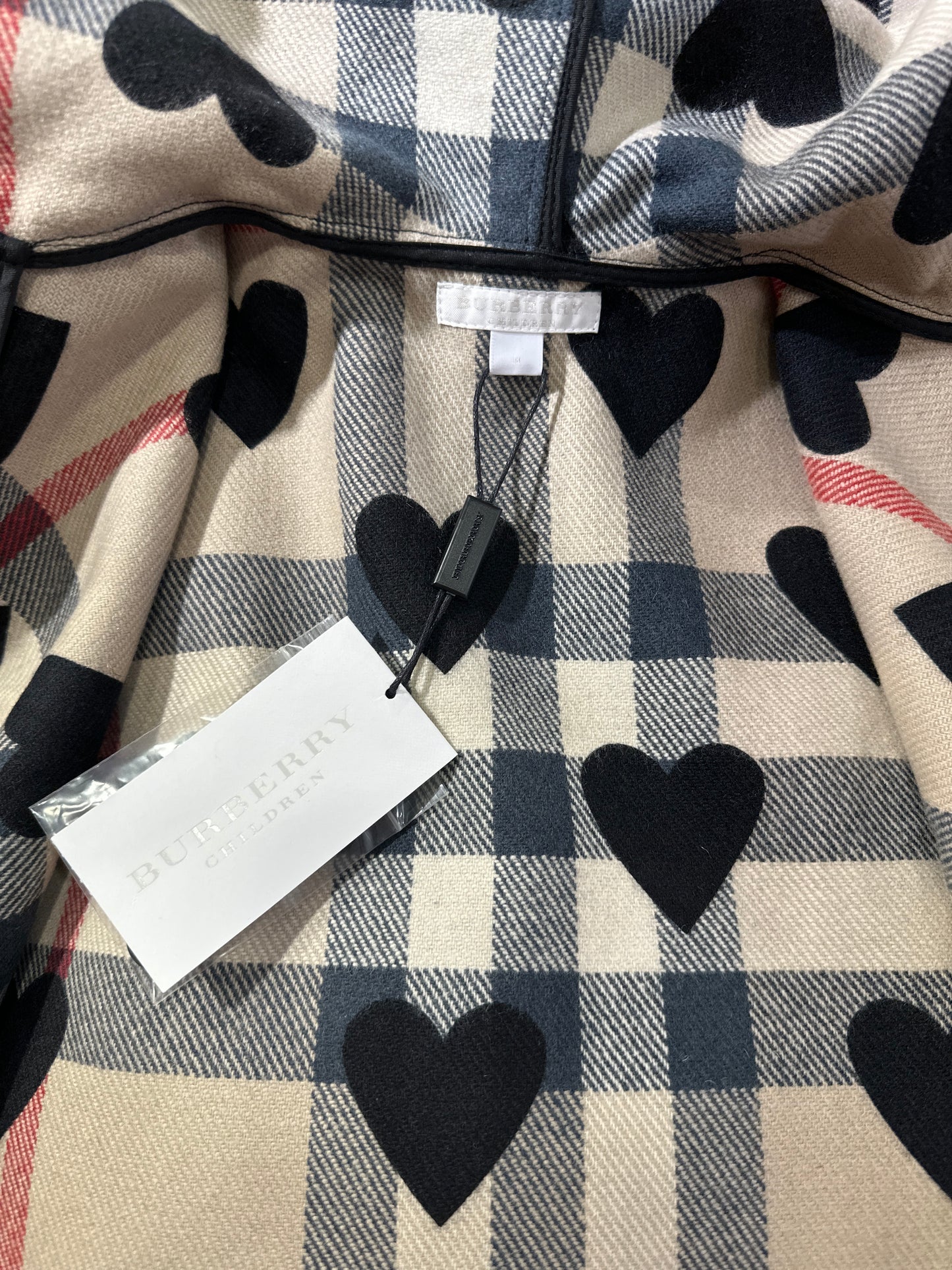 Burberry Poncho/Cape Mädchen 1-4J 71x31cm Blau Detail