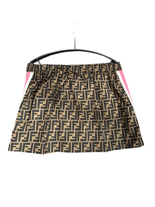 Fendi Rock Mädchen 12-14J 152-164cm Braun Rückansicht