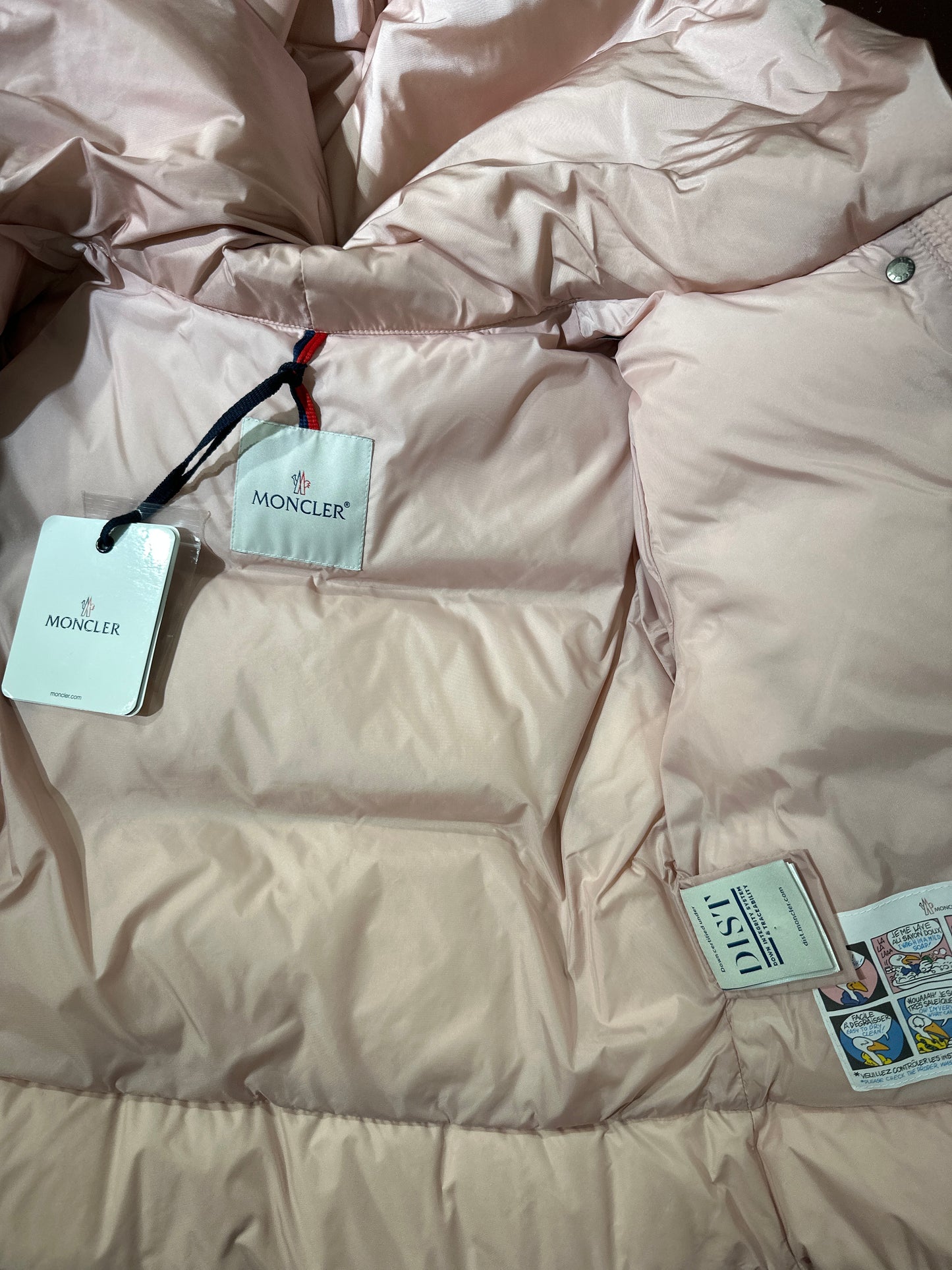 Moncler Daunen Jacke Mädchen 140cm Rose Innenansicht