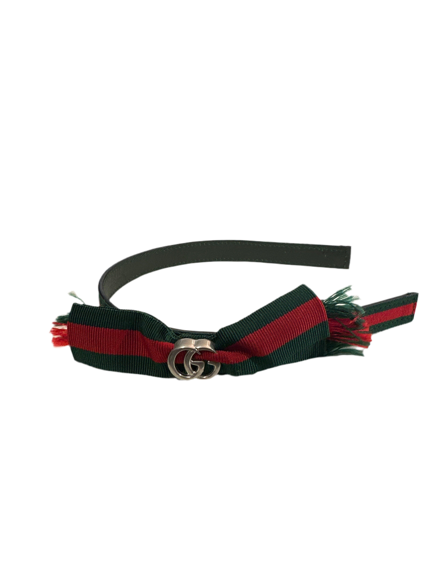 Gucci Haarreifen Mädchen One Size Grün/Rot Vorderansicht
